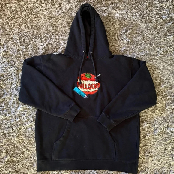 Full Send By Nelk Unisex Hoodie Adult Large Black - Picture 1 of 5